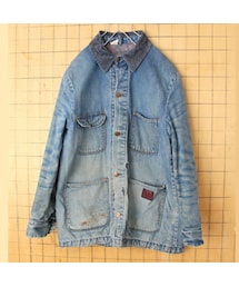 70s ラングラー　デニム　カバーオール 古着　ボーカーズ　あつむ着用 00年代 Wrangler ラングラー デニムボアジャケット デニム