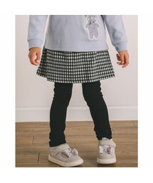 SLAP SLIP（スラップスリップ）の「ハート ポケット チェック　ジャガード 無地 スカッツ (80~130cm)（スカート・キッズ）」