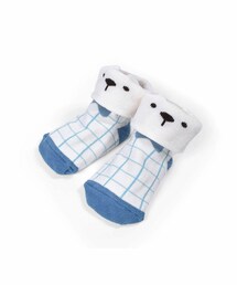 SLAP SLIP BABY | うさぎ くま アニマル フェイス 花柄 チェック 靴下 ベビー (9~12cm)(ソックス/靴下)