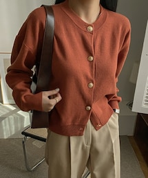 SECRETLABEL | ボタンテリレンニットカーディガン(カーディガン/ボレロ)