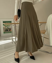 SECRETLABEL | 後ろバンドロングプリーズスカート(スカート)