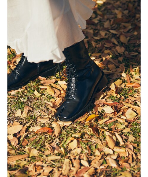 neam(ニーム)の「tabi ribbon boots(ブーツ・レディース・ブラック・free)」の2枚目の写真
