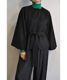 margaux | ケープショートコート(ノーカラーコート)