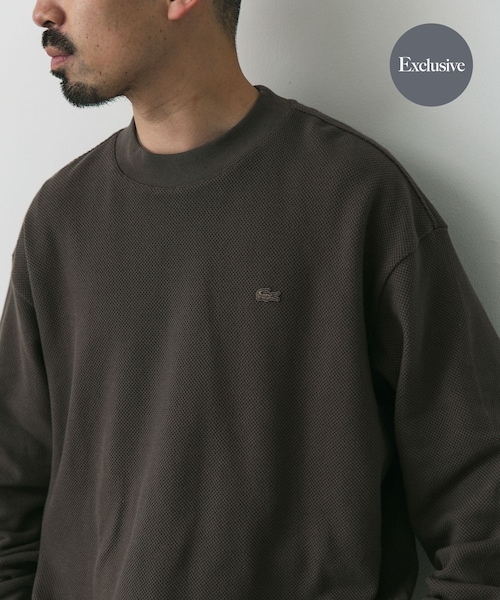 URBAN RESEARCH DOORS(アーバンリサーチドアーズ)の「『別注』LACOSTE×DOORS thick pique mock long-sleeve(Tシャツ/カットソー・メンズ・HAMMAM/ABINE/OPIUM・3/4/5)」の3枚目の写真