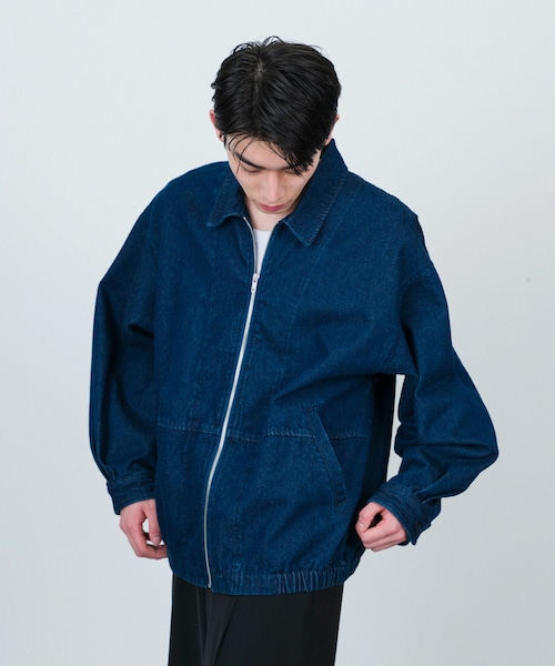 JUNRED(ジュンレッド)の「j.n.r.d / ルーズジップデニムブルゾン(デニムジャケット・メンズ・キナリ/ネイビー・L/M)」の11枚目の写真