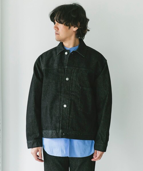 URBAN RESEARCH DOORS（アーバンリサーチドアーズ）の「13.3oz デニムジャケット（デニムジャケット・メンズ・INDIGO/BLACK・M/L）」の10枚目の写真