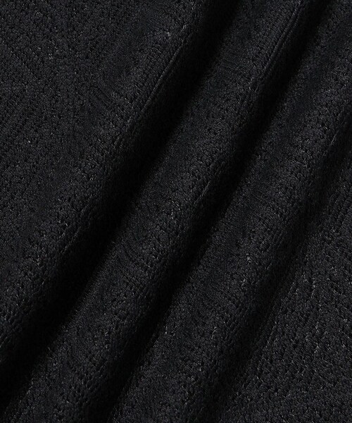 ADAM ET ROPE'(アダムエロペ)の「メッシュジャガードポロニットシャツ(ポロシャツ・メンズ・ブラック/ライトグレー/キャメル系・L/M)」の21枚目の写真