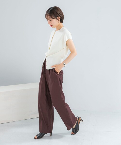 URBAN RESEARCH ROSSO（アーバンリサーチロッソ）の「タンブラーストレートパンツ（その他パンツ・レディース・BROWN/OFF/GRAY・36/38）」の20枚目の写真