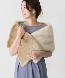 troisiemechaco　ECOFUR Shawl∴