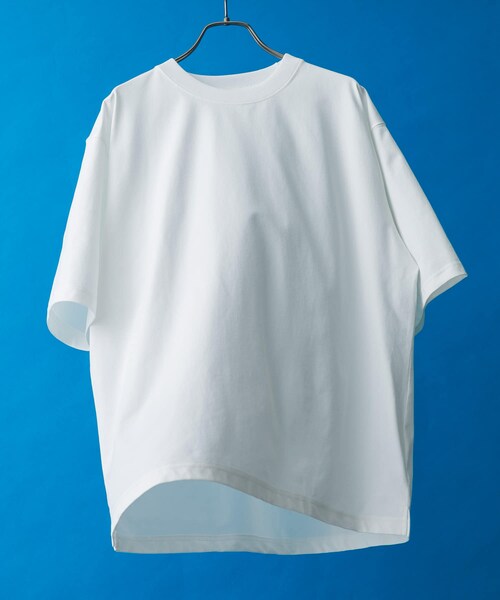 URBAN RESEARCH DOORS（アーバンリサーチドアーズ）の「『Sサイズ/WEB限定』『吸水速乾/接触冷感/イージーケア』クイックドライ ショートスリーブTシャツ（Tシャツ/カットソー・メンズ・WHITE/BLUE/NAVY/CHARCOAL/WHTxBLK/BLKxWHT/BEG×BLK・S/M/L/XL）」の19枚目の写真