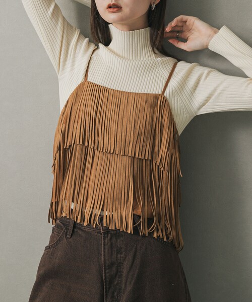 SENSE OF PLACE by URBAN RESEARCH（センスオブプレイスバイアーバンリサーチ）の「『一部WEB限定カラー』『毛玉防止』ストレッチリブハイネックセーター（ニット/セーター・レディース・IVORY/BLACK/RED/GRAY/MOCHA/MUSTARD/GREEN/ORANGE/BLUE/BORDEAUX・COMPACT/one）」の15枚目の写真