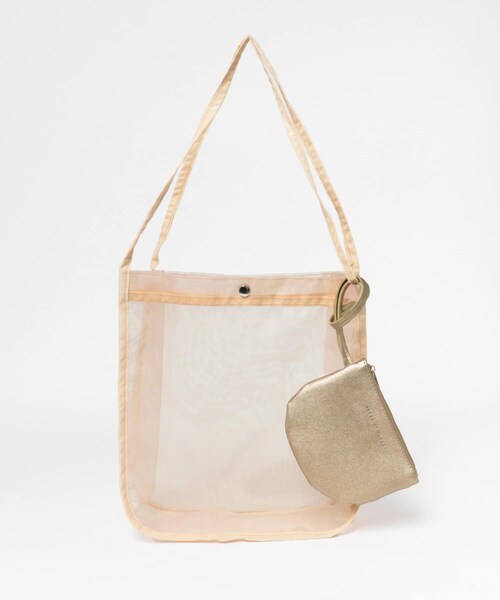 SENSE OF PLACE by URBAN RESEARCH(センスオブプレイスバイアーバンリサーチ)の「ポーチ付チュールメッシュトート(トートバッグ・レディース・BEIGE/BLACK/BROWN・FREE)」の14枚目の写真