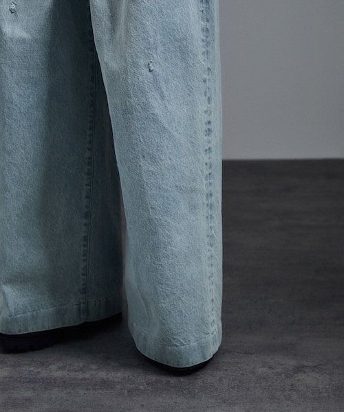 ADAM ET ROPE'(アダムエロペ)の「【J'aDoRe・店舗限定】【TANAKA(タナカ)】HAKAMA JEAN TROUSERS(デニムパンツ・レディース・ブルー系・25/26/27)」の21枚目の写真