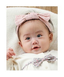 SLAP SLIP BABY | 花 レース リボン コットン ヘアバンド ベビー(ヘアバンド)