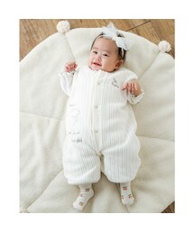 SLAP SLIP BABY | ケーブル編み 裏ボア 雲 星 刺繍 2WAY ベスト スリーパー ベビー(ベビーパジャマ/スリーパー)