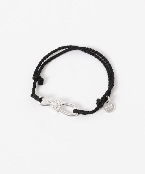 URBAN RESEARCH(アーバンリサーチ)の「XOLO ROPE LINK SILK BRACELET(ブレスレット・メンズ・BLK/GRY35/NVY/BGD・Free)」の1枚目の写真