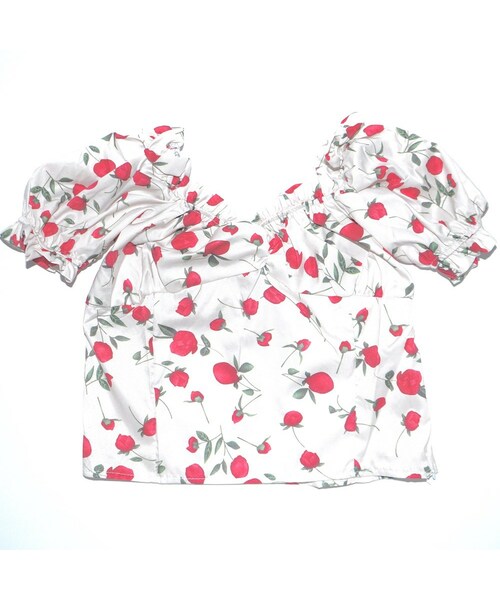 A.D.G(エーディージー)の「Tulip Puff Sleeve Tops(beige)(シャツ/ブラウス・レディース・ベージュ・FREE)」の4枚目の写真