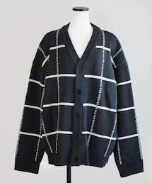 Marient | チェックオーバーニットCD(カーディガン/ボレロ)