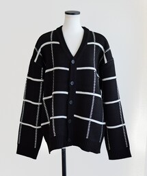 Marient | チェックオーバーニットCD(カーディガン/ボレロ)