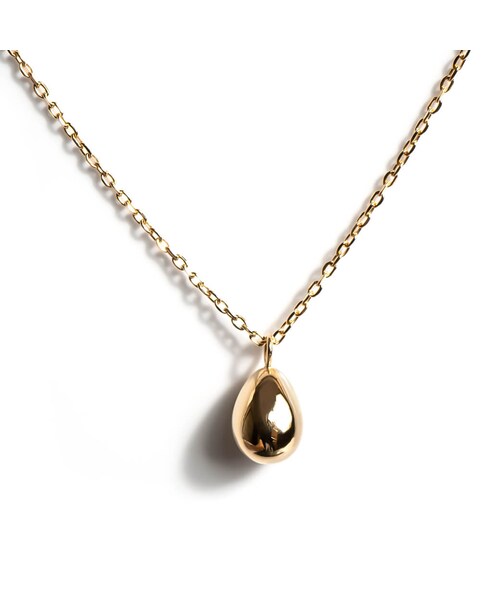 Ops.（オプス）の「K18 ゴールドネックレス ハート エッグ 豆 MOLLICA NECKLACE -モリカ ネックレス-（ネックレス・レディース・イエローゴールド エッグ(K18)/イエローゴールド ファーべ(豆)(K18)/イエローゴールド ハート(K18)・ONE SIZE）」の17枚目の写真