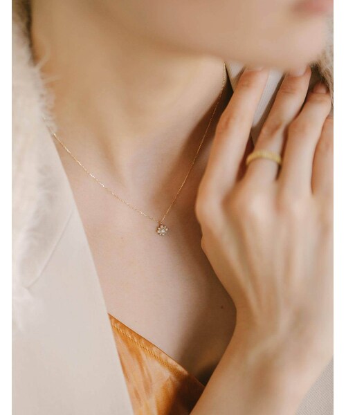 Ops.（オプス）の「ダイヤ 10k チェーン ネックレス ASTERI-POLARIS-NK -アステリ ポラリス-（ネックレス・レディース・ゴールド・ONE SIZE）」の3枚目の写真