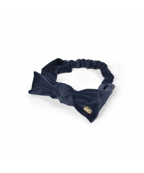 SLAP SLIP BABY（スラップスリップベビー）の「チャーム ベロアフリース リボン カチューム ベビー（ヘアバンド・キッズ・レッド/ブルー・ワンサイズ）」の2枚目の写真