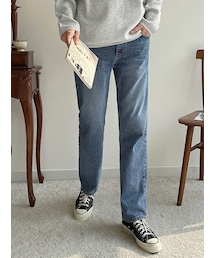 JOGUNSHOP | マールデン4カラーセミワイドデニムパンツ(デニムパンツ)