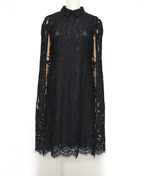 CELFORD | CELFORD（セルフォード）  ケープレースドレス（ブラック/サイズ38）(ドレス)