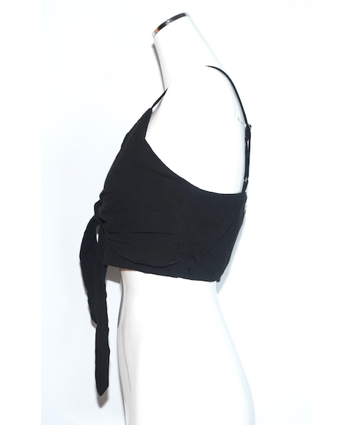 A.D.G(エーディージー)の「Front Ribbon Bustier(black)(キャミソール・レディース・ブラック・FREE)」の7枚目の写真