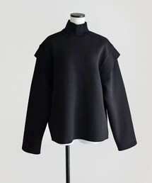 Marient | リブハイネックデザインPO(スウェット)