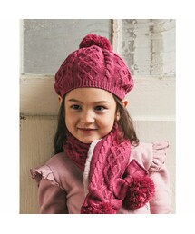 ケーブル 編み ニット ベレー (48~59cm)