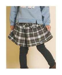 Noeil aime BeBe | リボン 付 シャギーチェック 柄 ショートパンツ (80~130cm)(その他パンツ)
