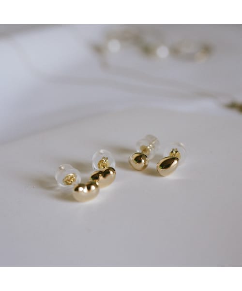 Ops. K18ゴールドピアス Ops. ピアス 18金 18K k18 つけっぱなし レディース 小さめ