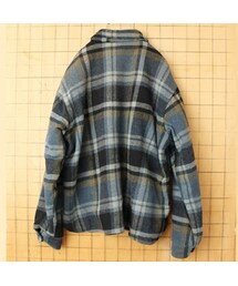 の「70s 80s USA Kmart ウール チェック CPO シャツ ジャケット メンズ