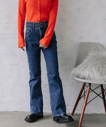 Flugge | double button flare denim(デニムパンツ)