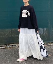 CORNERS by KR コットンレーススカート