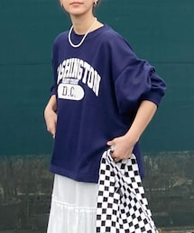 CORNERS by KR | CORNERS by KR カレッジロゴボリュームスリーブスウェット(スウェット)