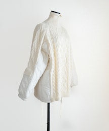 Marient | キルト×ケーブルドッキングKT(ニット/セーター)