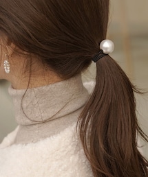 DHOLIC | フェイクパールポイントヘアゴム(ヘアゴム)