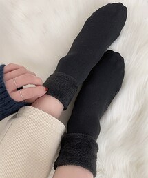 DHOLIC | ファー裏地ソックス(ソックス/靴下)