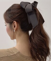 DHOLIC | ダブルリボンバナナクリップ(ヘアゴム)