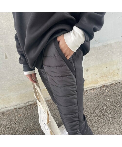 copine(コピン)の「中綿ダウンパンツ (2size)(その他パンツ・レディース・ブラック・M/L)」の3枚目の写真
