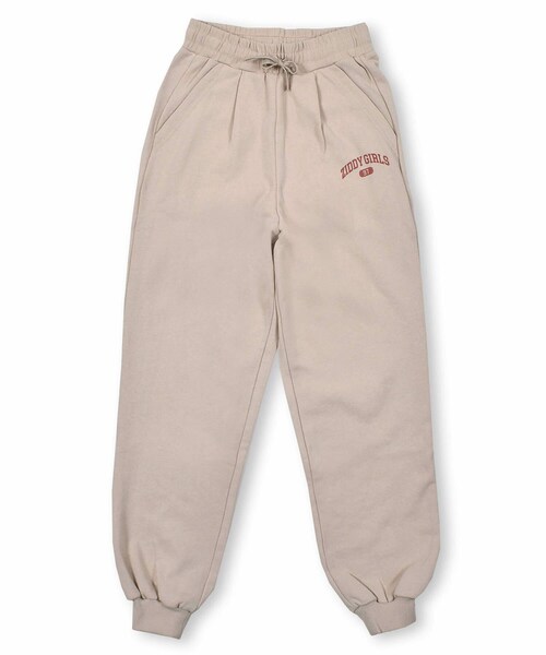 ZIDDY(ジディ)の「ロゴ 入り シンプル スウェット ジョガーパンツ (130~160cm)(スウェットパンツ・キッズ・ブラック/ベージュ・150)」の2枚目の写真