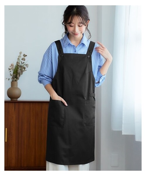 nissen（ニッセン）の「＜大きいサイズ＞ シンプルワークエプロン（エプロン・メンズ・黒/ネイビー/ベージュ/ダークグリーン/【不要】ダークグリーン系/カーキ・L~LL相当/3L~4L相当/5L~6L相当/8L相当/10L相当/L~LL相当-/3L~4L相当-/5L~6L相当-/【不要】L~LL相当--）」の16枚目の写真