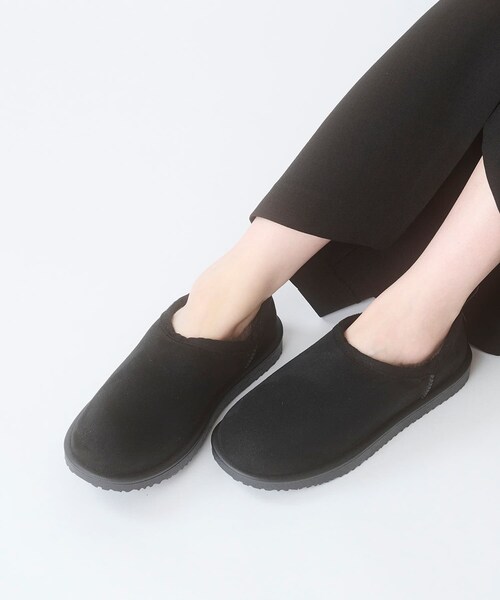 RODE SKO（ロデスコ）の「TEMPERATE　SHLOKムートン風スリッポンレインシューズ（レインシューズ・レディース・BLACK/GRAY・37/38/39）」の9枚目の写真