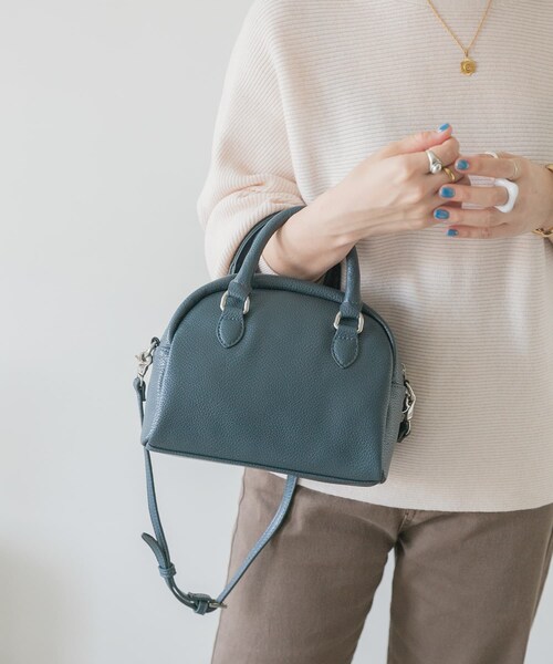 ITEMS URBANRESEARCH（アイテムズ アーバンリサーチ）の「ラウンドボストンバッグ（ボストンバッグ・レディース・BEG/NVY/PNK・-）」の2枚目の写真