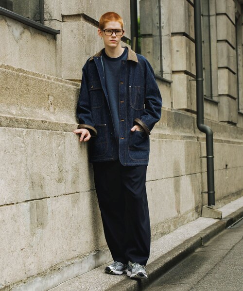 URBAN RESEARCH(アーバンリサーチ)の「Cale コットンシルクデニムカバーオール(カバーオール・メンズ・Blue・3/4)」の5枚目の写真