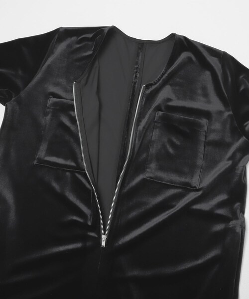 THE GOODLAND MARKET（ザグッドランドマーケット）の「&her　Velor All in one（サロペット/オーバーオール・レディース・BLACK/BROWN・36/38）」の11枚目の写真