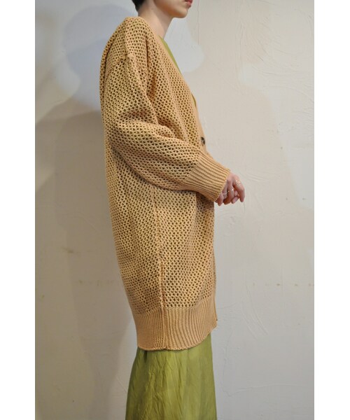 hippiness（ヒッピネス）の「ジジニット（カーディガン/ボレロ・レディース・ピンク/ブラウン/イエロー/パープル・one）」の2枚目の写真