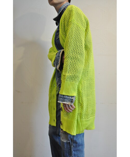 hippiness（ヒッピネス）の「ジジニット（カーディガン/ボレロ・レディース・ピンク/ブラウン/イエロー/パープル・one）」の4枚目の写真